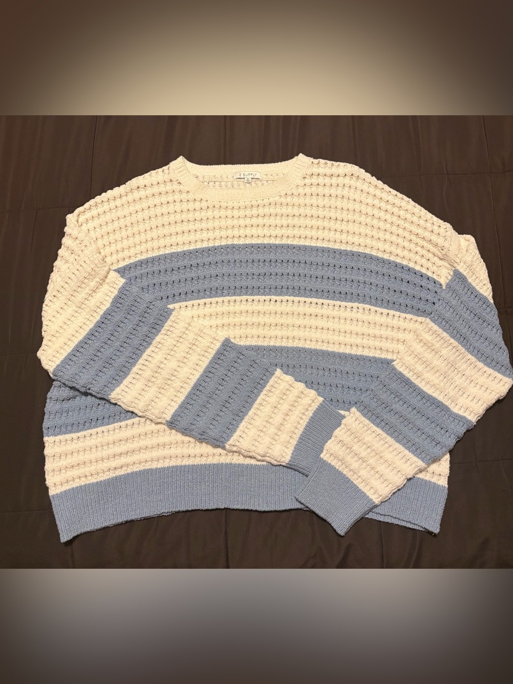 Z Supply Bonaparte Crochet Sweater, Women’s Sz XL
